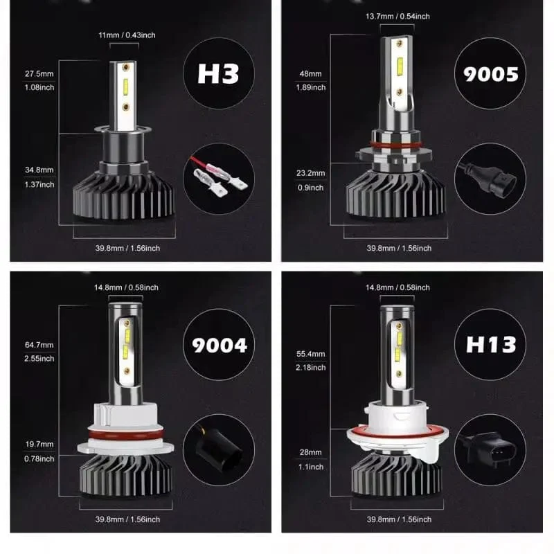 Heyword 26000lm 160W 1860 CSP chip 3000k/4300k/6000k/8000k Auto LED scheinwerfer h4 h7 h1 LED scheinwerfer 9005 H7 h11 led licht