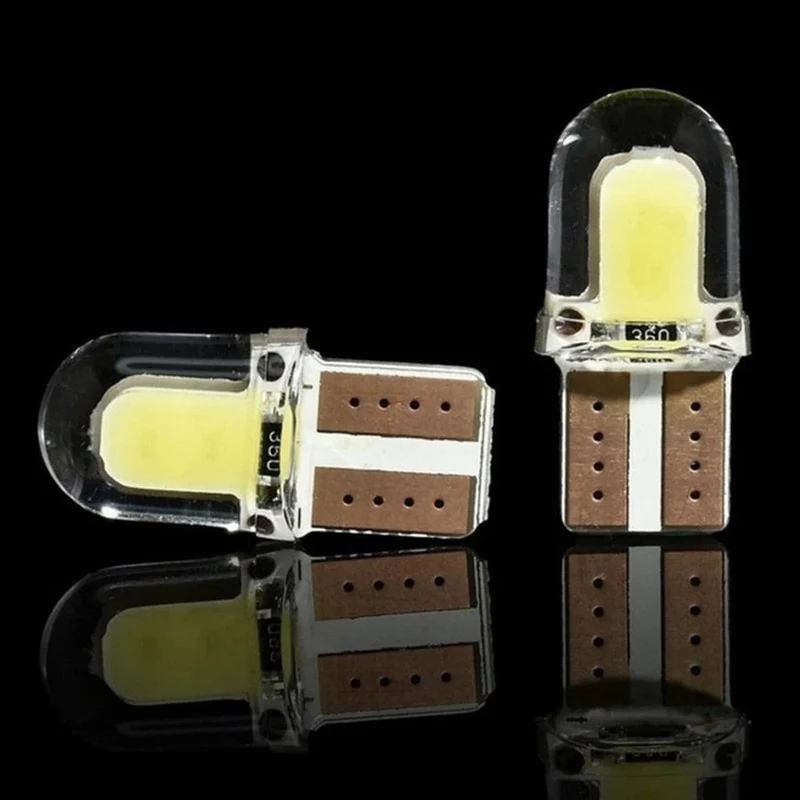 LED W5W T10 194 168 W5W COB 4SMD Led Parklampe Auto Keil Begrenzungsleuchte Canbus Silica Hellweiß Lizenz Glühbirnen