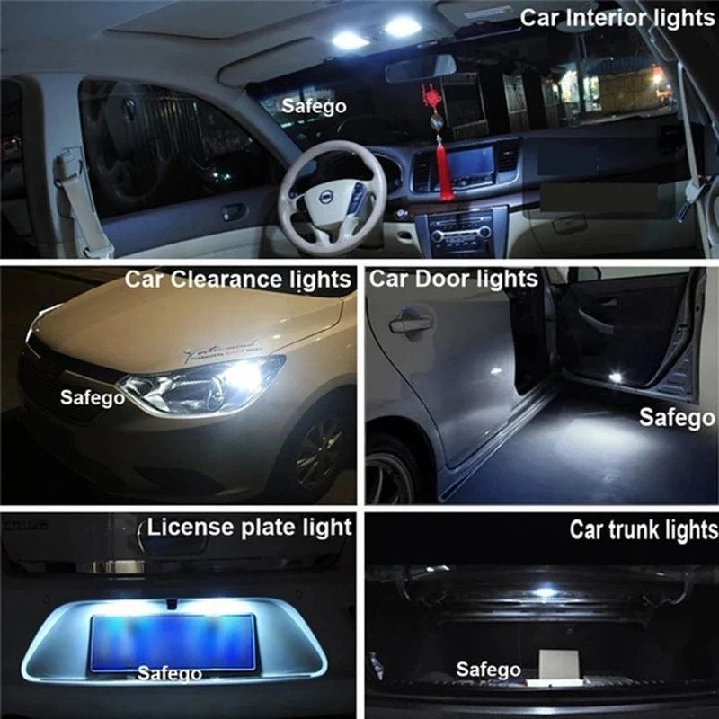 LED W5W T10 194 168 W5W COB 4SMD Led Parklampe Auto Keil Begrenzungsleuchte Canbus Silica Hellweiß Lizenz Glühbirnen