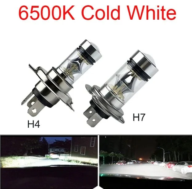 2 Stücke Auto H4 H7 Scheinwerfer Super Helle H8 H9 H11 9005 9006 H1 H3 Led Lampe Scheinwerfer Birne Auto 12V Eis Blau 8000K Led Nebel Licht