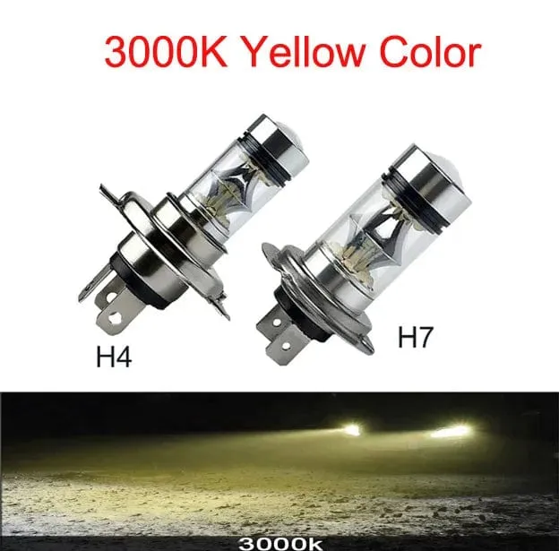 2 Stücke Auto H4 H7 Scheinwerfer Super Helle H8 H9 H11 9005 9006 H1 H3 Led Lampe Scheinwerfer Birne Auto 12V Eis Blau 8000K Led Nebel Licht
