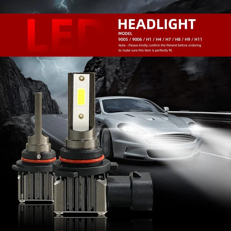 2 Stücke 9005 HB3 9006 HB4 30000LM Superhelle H11 H8 H9 LED Canbus Kein Fehler 360 Scheinwerferbirne Autolampe 9012 HIR2 LED-Scheinwerfer