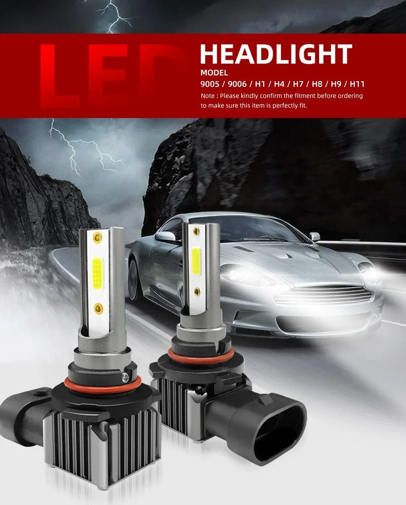 2 Stücke 9005 HB3 9006 HB4 30000LM Superhelle H11 H8 H9 LED Canbus Kein Fehler 360 Scheinwerferbirne Autolampe 9012 HIR2 LED-Scheinwerfer