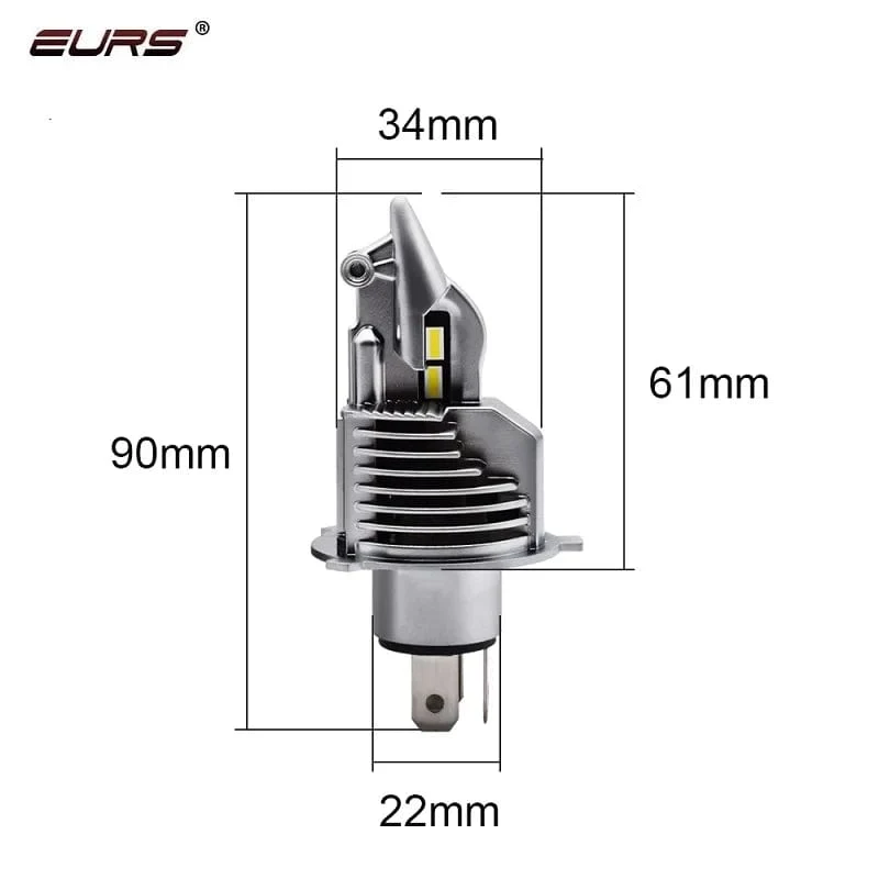 EURS 16000LM 80W 6000K Super h4 Led Auto scheinwerfer Lampen lampada Fighter Foco H4 9003 Led-lampen Auto motorrad Scheinwerfer