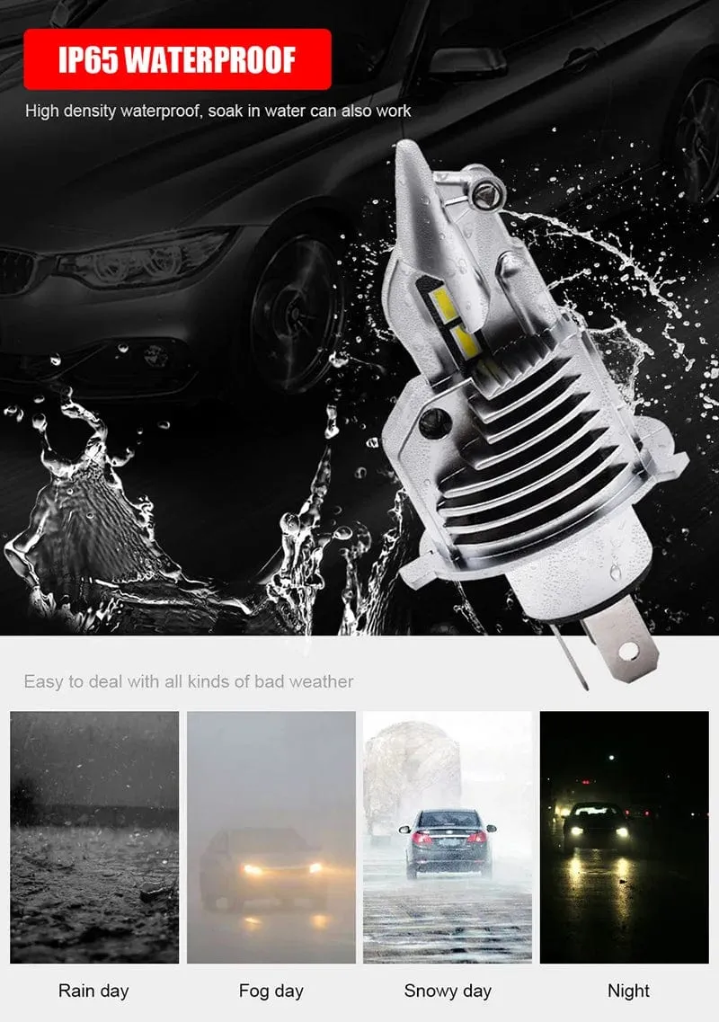 EURS 16000LM 80W 6000K Super h4 Led Auto scheinwerfer Lampen lampada Fighter Foco H4 9003 Led-lampen Auto motorrad Scheinwerfer