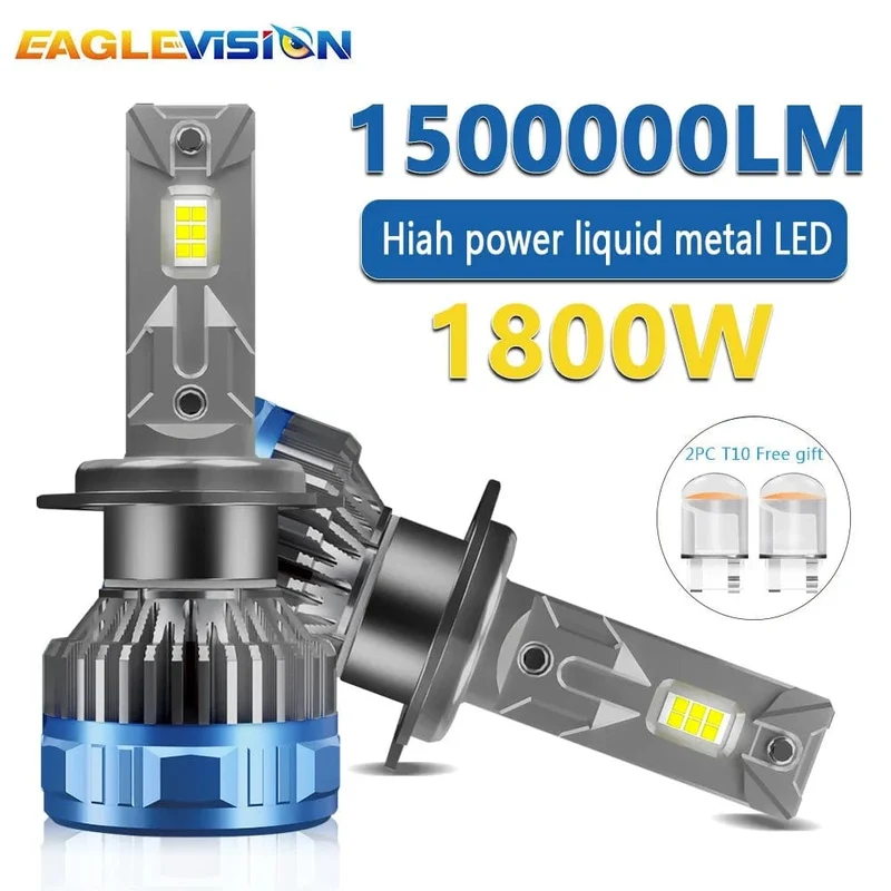 EAGLEVISION Led-scheinwerfer Lampe Birne für Autos H4 Turbo Canbus 12v 24v 1800W High Power Lampe HB3 HB4 9012 H1 H4 H7 H11 H13