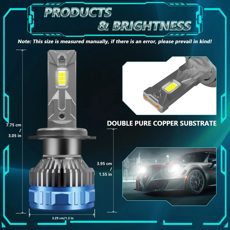EAGLEVISION Led-scheinwerfer Lampe Birne für Autos H4 Turbo Canbus 12v 24v 1800W High Power Lampe HB3 HB4 9012 H1 H4 H7 H11 H13