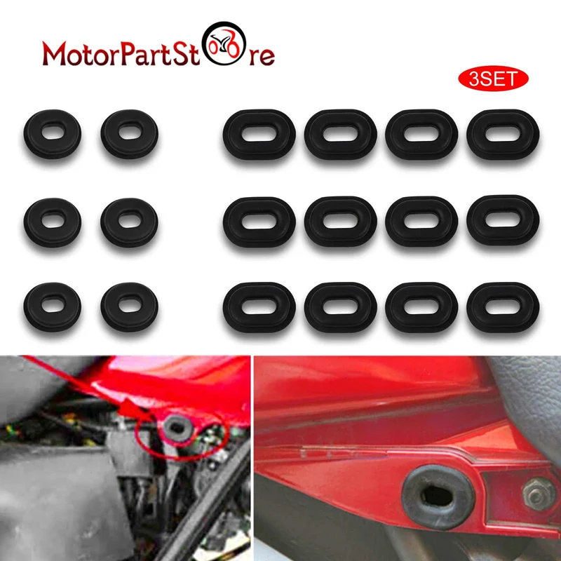 Motorradzubehör Verkleidungen Seitenabdeckung Gummiösen Schrauben für Yamaha Suzuki Honda CG 125 CL SL XL 100 125 350 CB 125 200