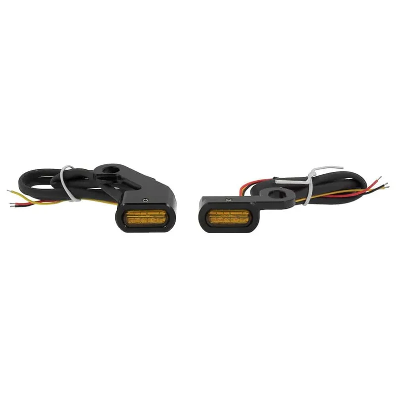 Motorrad Mini LED Blinker Indikatoren Lauf Blinker Bernstein Licht Mit E Mark Griff Grip Lampe Für Harley Softail Touring