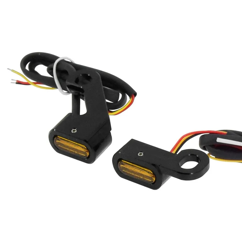 Motorrad Mini LED Blinker Indikatoren Lauf Blinker Bernstein Licht Mit E Mark Griff Grip Lampe Für Harley Softail Touring