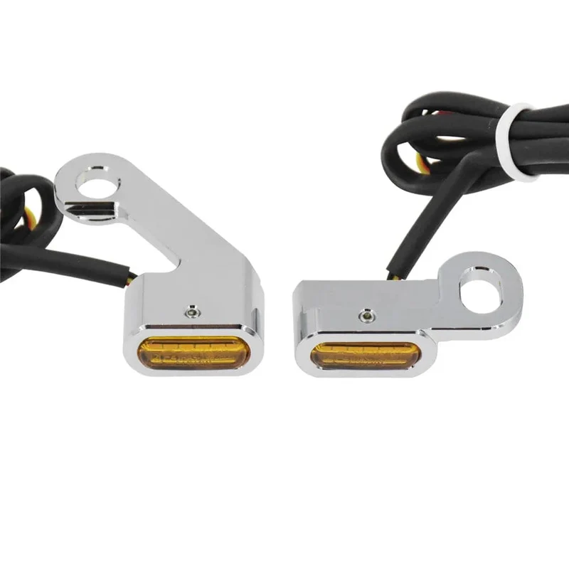 Motorrad Mini LED Blinker Indikatoren Lauf Blinker Bernstein Licht Mit E Mark Griff Grip Lampe Für Harley Softail Touring