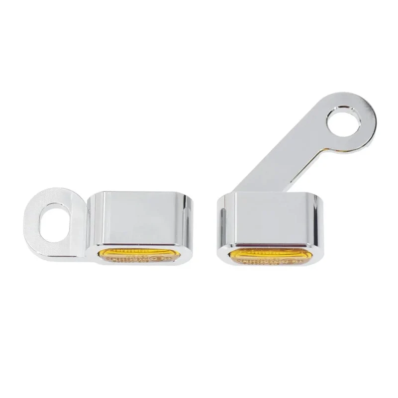 Motorrad Mini LED Blinker Indikatoren Lauf Blinker Bernstein Licht Mit E Mark Griff Grip Lampe Für Harley Softail Touring