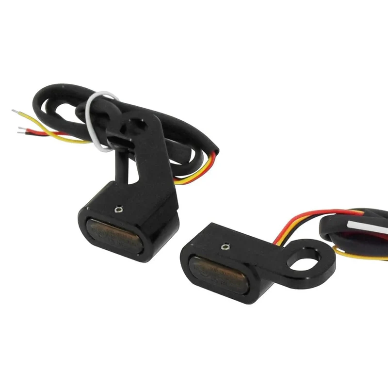Motorrad Mini LED Blinker Indikatoren Lauf Blinker Bernstein Licht Mit E Mark Griff Grip Lampe Für Harley Softail Touring