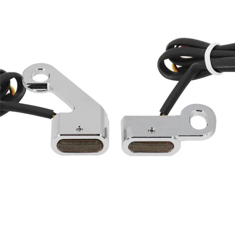 Motorrad Mini LED Blinker Indikatoren Lauf Blinker Bernstein Licht Mit E Mark Griff Grip Lampe Für Harley Softail Touring