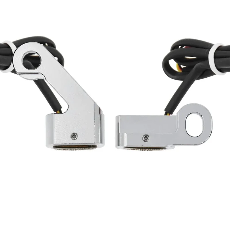 Motorrad Mini LED Blinker Indikatoren Lauf Blinker Bernstein Licht Mit E Mark Griff Grip Lampe Für Harley Softail Touring