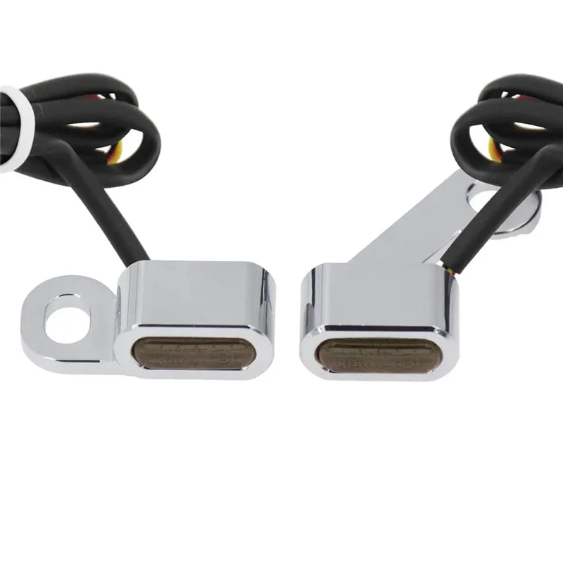 Motorrad Mini LED Blinker Indikatoren Lauf Blinker Bernstein Licht Mit E Mark Griff Grip Lampe Für Harley Softail Touring