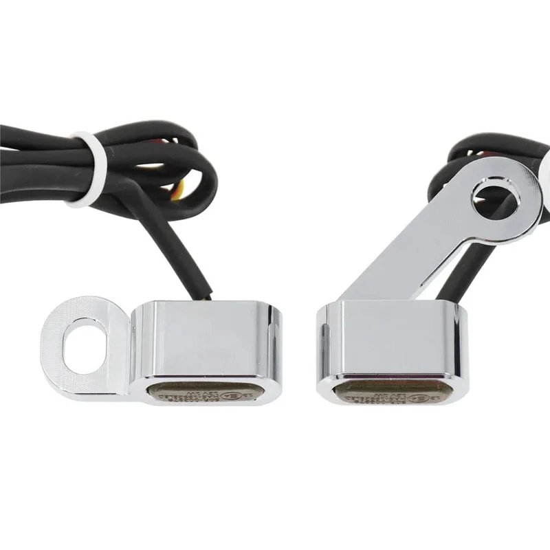 Motorrad Mini LED Blinker Indikatoren Lauf Blinker Bernstein Licht Mit E Mark Griff Grip Lampe Für Harley Softail Touring