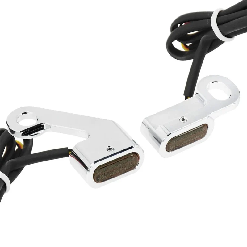 Motorrad Mini LED Blinker Indikatoren Lauf Blinker Bernstein Licht Mit E Mark Griff Grip Lampe Für Harley Softail Touring