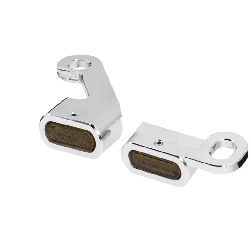 Motorrad Mini LED Blinker Indikatoren Lauf Blinker Bernstein Licht Mit E Mark Griff Grip Lampe Für Harley Softail Touring