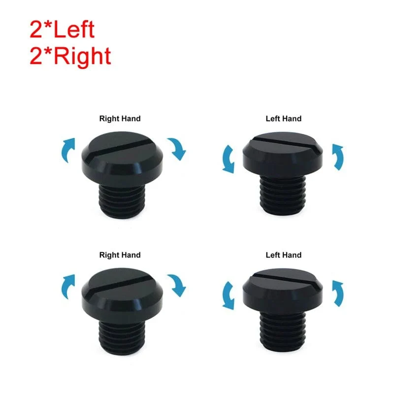 Motorrad M10 * 1.25 Links Rechts-Hand Gewinde Spiegel Loch Stecker Schraube Schrauben Abdeckungen Kappen Für Yamaha FZ07 FZ09 FZ1 MT07 MT09 XSR900