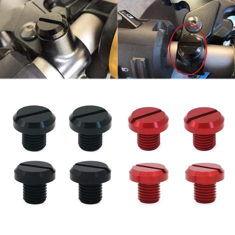 Motorrad M10 * 1.25 Links Rechts-Hand Gewinde Spiegel Loch Stecker Schraube Schrauben Abdeckungen Kappen Für Yamaha FZ07 FZ09 FZ1 MT07 MT09 XSR900