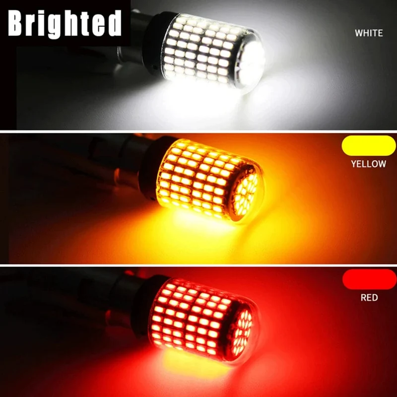 1x P21W PY21W Auto-LED-Birne Ba15s 1156 Bau15s T20 WY21W W21W 7443 Hochleistungs-LED-Signalleuchte Canbus Kein Fehler Auto-Rückfahrscheinwerfer