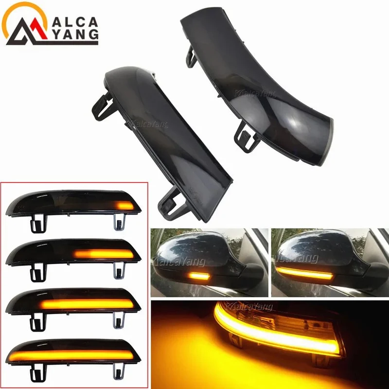 Schwarz Für VW GOLF 5 GTI V MK5 Jetta Passat B5.5 B6 Sharan Superb EOS Dynamische LED Blinker Licht Seite Flügel Spiegel Anzeige