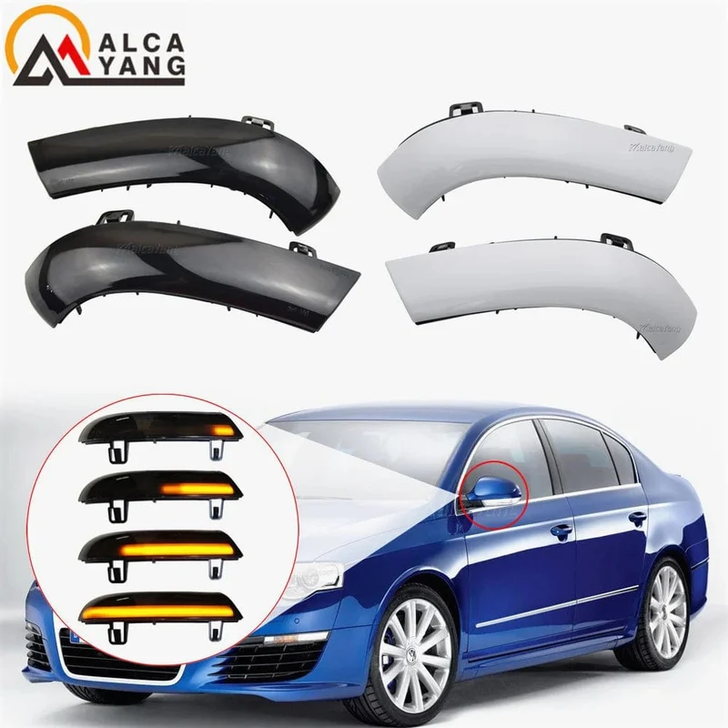 Schwarz Für VW GOLF 5 GTI V MK5 Jetta Passat B5.5 B6 Sharan Superb EOS Dynamische LED Blinker Licht Seite Flügel Spiegel Anzeige