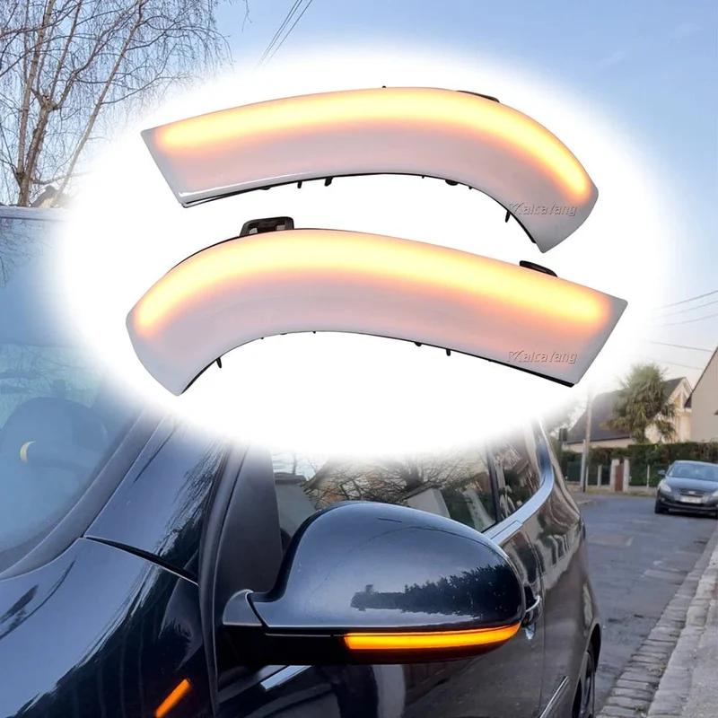 Schwarz Für VW GOLF 5 GTI V MK5 Jetta Passat B5.5 B6 Sharan Superb EOS Dynamische LED Blinker Licht Seite Flügel Spiegel Anzeige