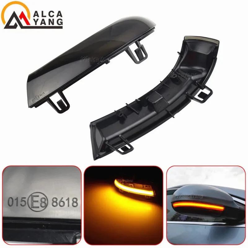 Schwarz Für VW GOLF 5 GTI V MK5 Jetta Passat B5.5 B6 Sharan Superb EOS Dynamische LED Blinker Licht Seite Flügel Spiegel Anzeige