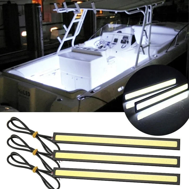 3/4/6/10X Marine Grade Auto Fahren Große Lichter 12 Volt Kaltweiß LED Courtesy Auto Boot Atmosphäre Lampe Wasserdichte Signal Licht