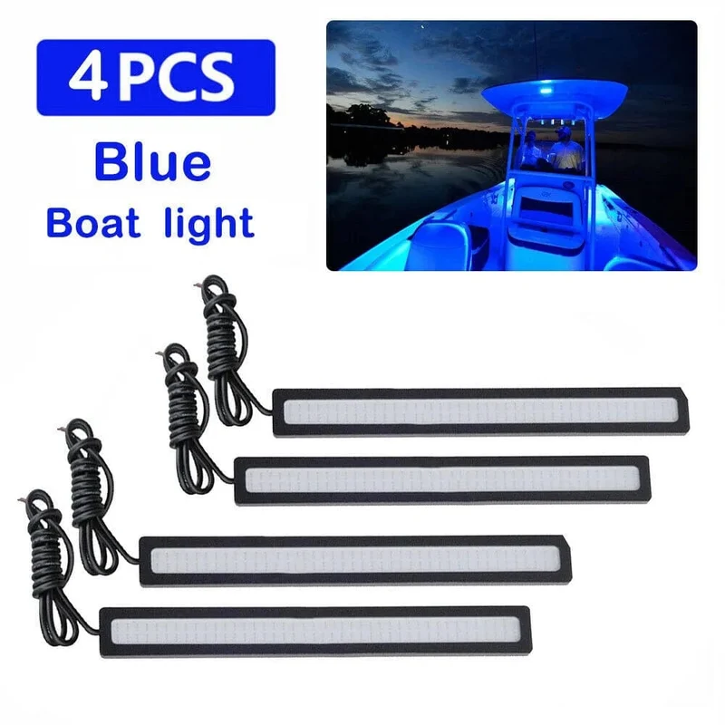 3/4/6/10X Marine Grade Auto Fahren Große Lichter 12 Volt Kaltweiß LED Courtesy Auto Boot Atmosphäre Lampe Wasserdichte Signal Licht