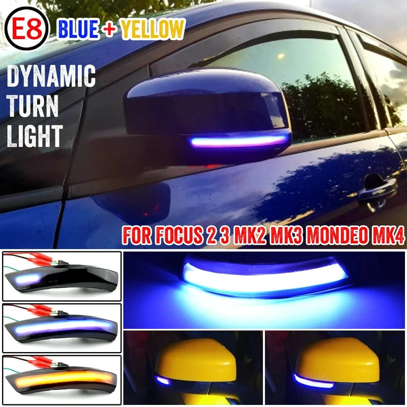 Für Ford Focus 2 MK2 Focus 3 MK3 3.5 Für Mondeo MK4 EU Dynamische Blinker Licht Seite Spiegel Anzeige Sequentielle Blinker lampe