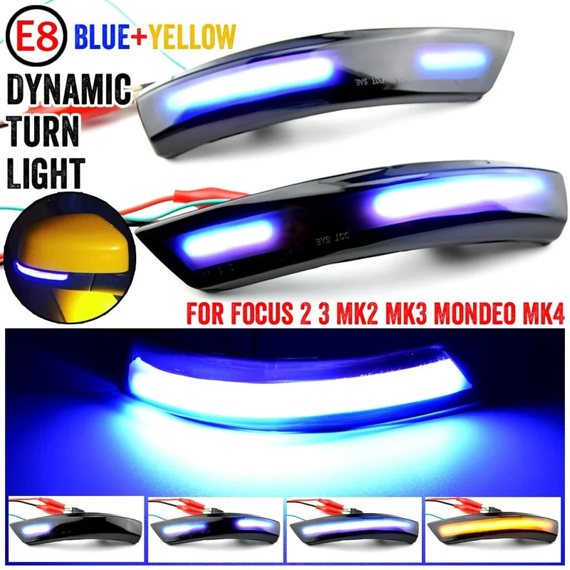 Für Ford Focus 2 MK2 Focus 3 MK3 3.5 Für Mondeo MK4 EU Dynamische Blinker Licht Seite Spiegel Anzeige Sequentielle Blinker lampe