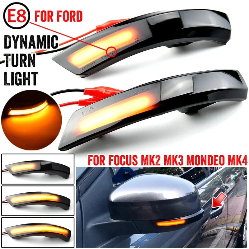 Für Ford Focus 2 MK2 Focus 3 MK3 3.5 Für Mondeo MK4 EU Dynamische Blinker Licht Seite Spiegel Anzeige Sequentielle Blinker lampe