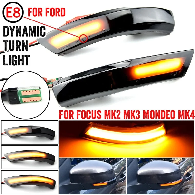 Für Ford Focus 2 MK2 Focus 3 MK3 3.5 Für Mondeo MK4 EU Dynamische Blinker Licht Seite Spiegel Anzeige Sequentielle Blinker lampe