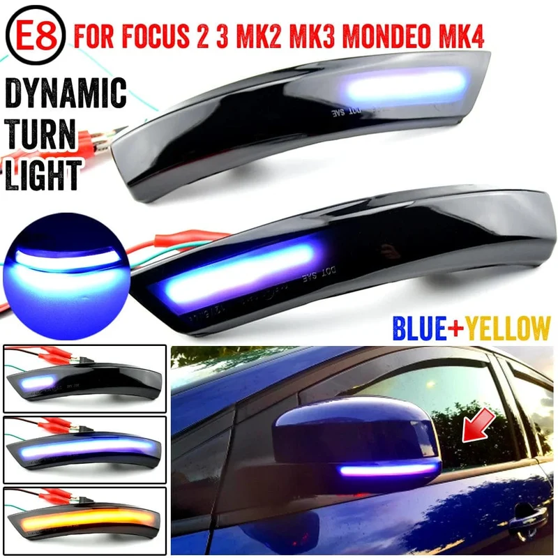 Für Ford Focus 2 MK2 Focus 3 MK3 3.5 Für Mondeo MK4 EU Dynamische Blinker Licht Seite Spiegel Anzeige Sequentielle Blinker lampe
