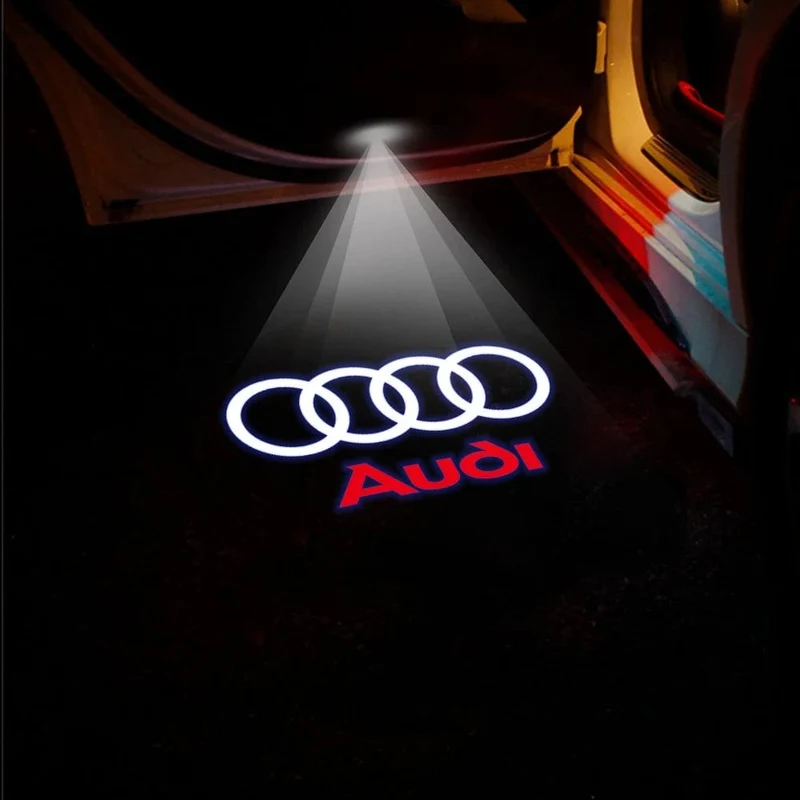 2 Stücke Led Autotür Willkommen Lichter Für Audi Sline S3 S5 TT A4 B7 B8 B9 A3 8P 8V 8L A5 A6 C6 C5 C7 A1 Q3 Q7 Q5 Logo Projektor Lampe