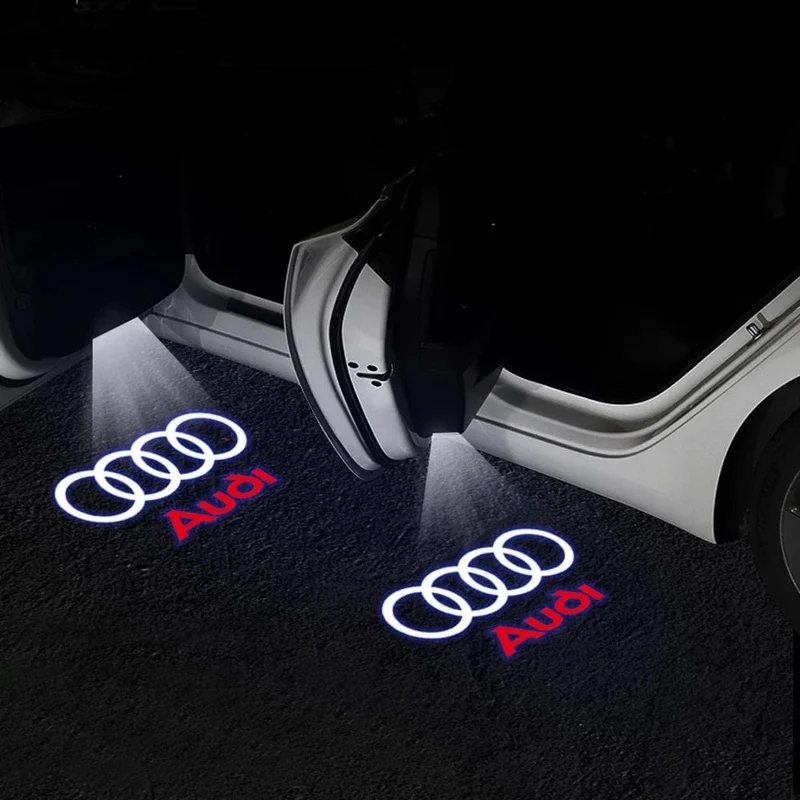 2 Stücke Led Autotür Willkommen Lichter Für Audi Sline S3 S5 TT A4 B7 B8 B9 A3 8P 8V 8L A5 A6 C6 C5 C7 A1 Q3 Q7 Q5 Logo Projektor Lampe