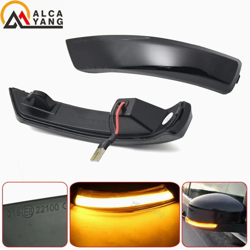 Bernstein LED Dynamische Blinker Seite Marker Sequtntial Licht Anzeige Lampe Für Ford Focus 2 MK2 Focus 3 MK3 3.5 Für mondeo MK4 EU