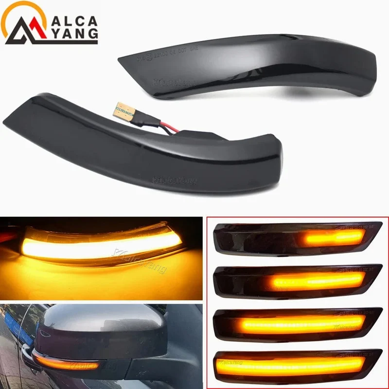 Bernstein LED Dynamische Blinker Seite Marker Sequtntial Licht Anzeige Lampe Für Ford Focus 2 MK2 Focus 3 MK3 3.5 Für mondeo MK4 EU