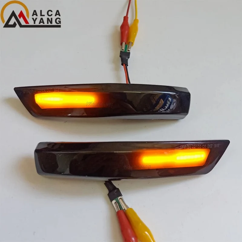 Bernstein LED Dynamische Blinker Seite Marker Sequtntial Licht Anzeige Lampe Für Ford Focus 2 MK2 Focus 3 MK3 3.5 Für mondeo MK4 EU