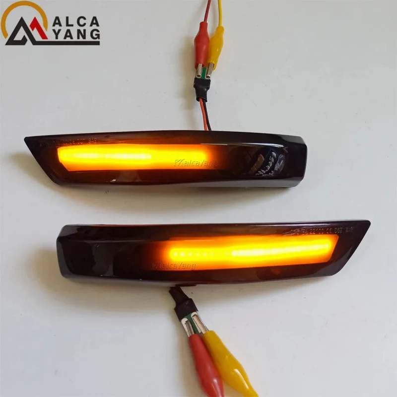 Bernstein LED Dynamische Blinker Seite Marker Sequtntial Licht Anzeige Lampe Für Ford Focus 2 MK2 Focus 3 MK3 3.5 Für mondeo MK4 EU