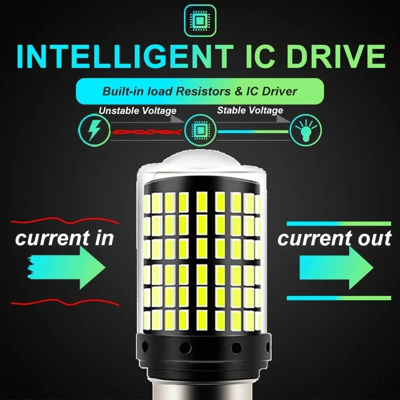 2 stücke 1156 BA15S P21W BAU15S PY21W 7440 W21W P21/5W 1157 BAY15D 7443 3157 Led-lampen 144smd CanBus lampe Reverse Blinker Licht