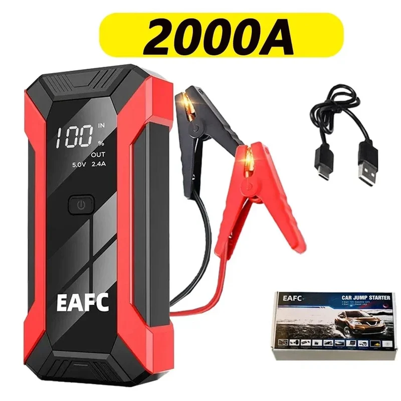 Heißer 600/1200/2000A Tragbare Auto Starthilfe Power Bank Auto Booster Ladegerät 12V Ausgangs Gerät Benzin Diesel auto Booster