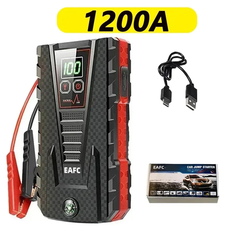 Heißer 600/1200/2000A Tragbare Auto Starthilfe Power Bank Auto Booster Ladegerät 12V Ausgangs Gerät Benzin Diesel auto Booster