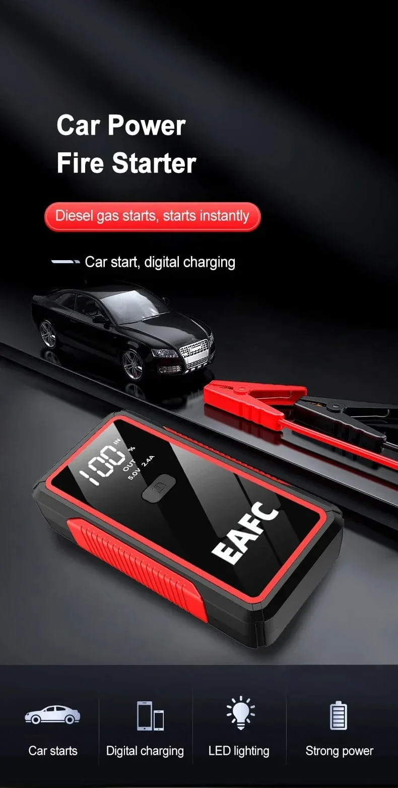 Heißer 600/1200/2000A Tragbare Auto Starthilfe Power Bank Auto Booster Ladegerät 12V Ausgangs Gerät Benzin Diesel auto Booster