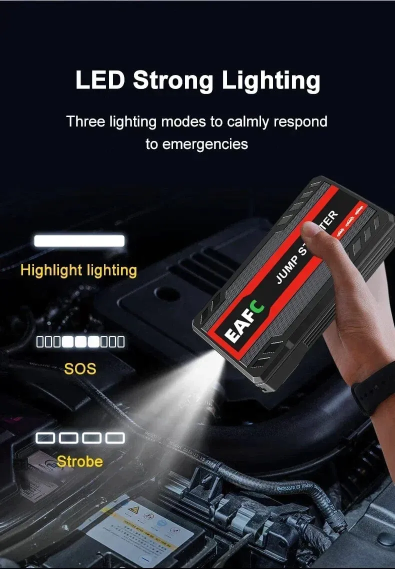 Heißer 600/1200/2000A Tragbare Auto Starthilfe Power Bank Auto Booster Ladegerät 12V Ausgangs Gerät Benzin Diesel auto Booster