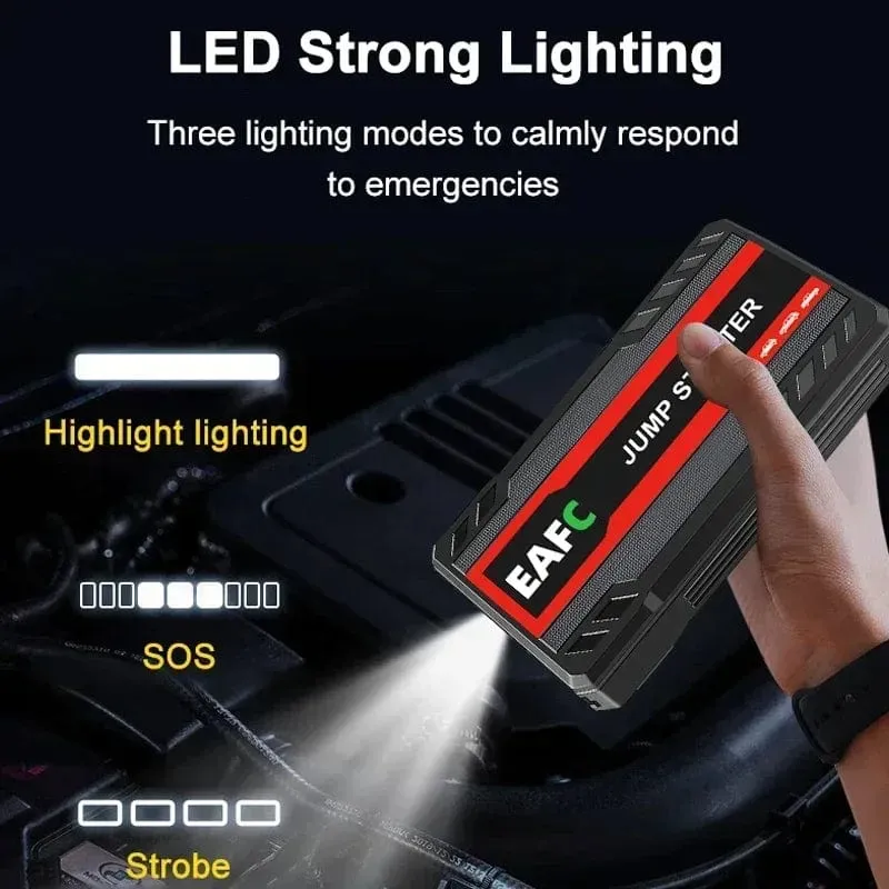 Auto Starthilfe Batterie Power Bank 600A für Auto Starter Tragbarer Notfall Booster 12V Auto Start Gerät Benzin Diesel