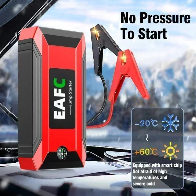 EAFC 12V Auto Starthilfe Power Bank Tragbares Autobatterie-Booster-Ladegerät Startgerät Auto-Notstartbeleuchtung